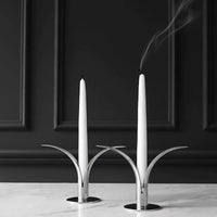 Ljusstake Silver - Exklusiv design - Lily